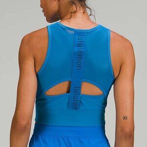 NWT Lululemon Mesh-Back Training Cropped Tank Top - 4 Poolside Blue